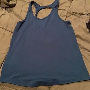Zyia Twist back tank. Size small. Blue